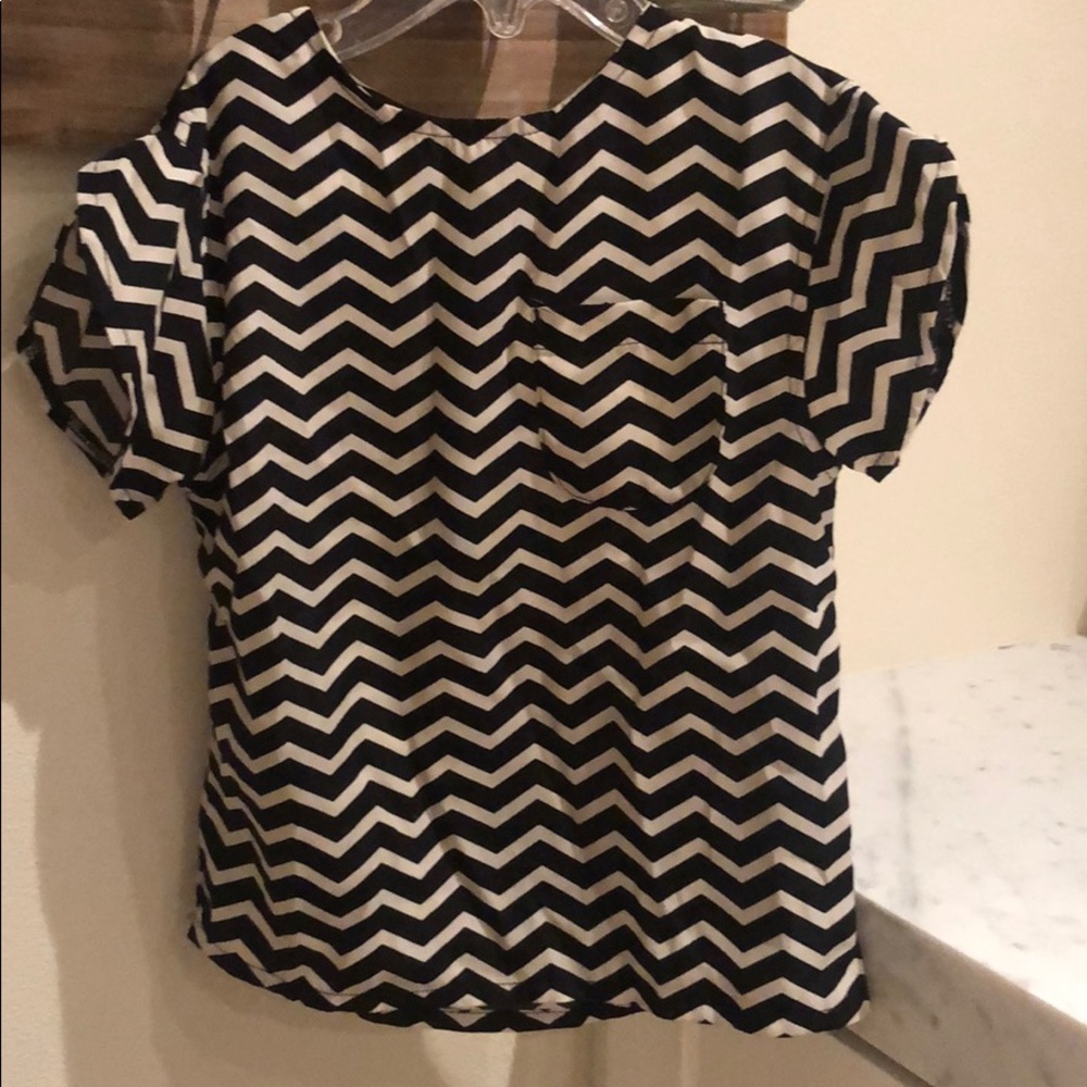 Polyester chevron blouse
